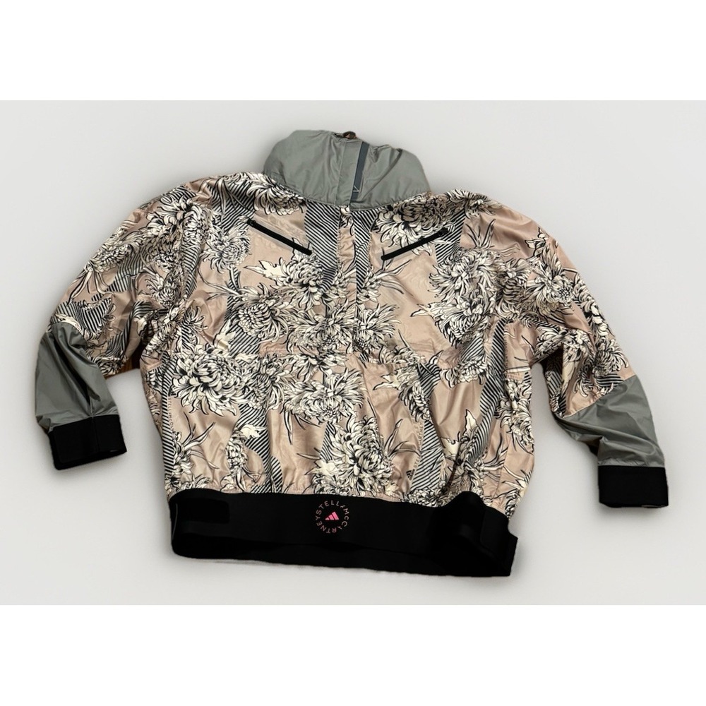 Adidas Stella McCartney Future Playground Floral-print Ripstop Track Jacket M